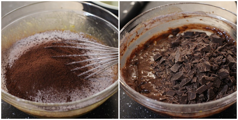 chec cu banane si ciocolata