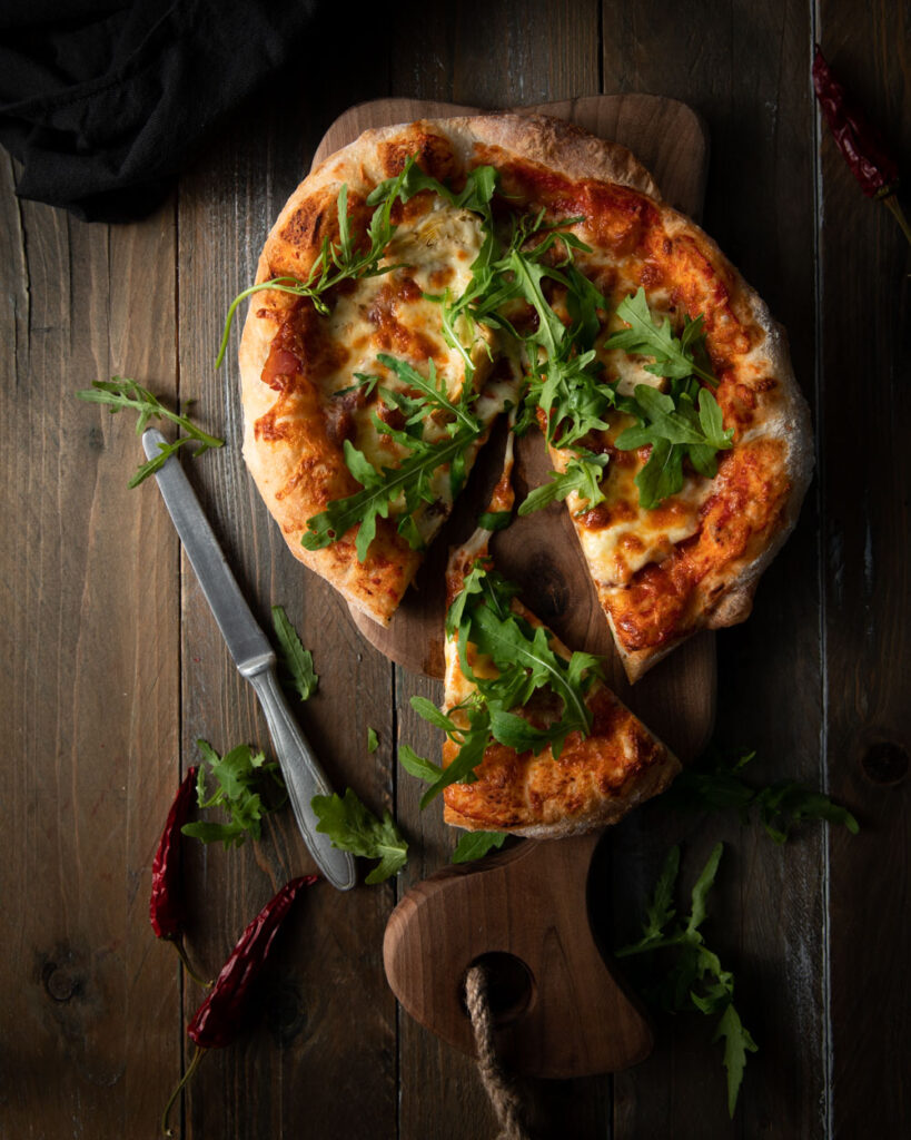 pizza cu aluat fara framantare
