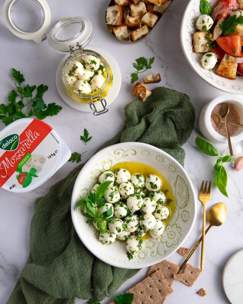 mozzarella marinata